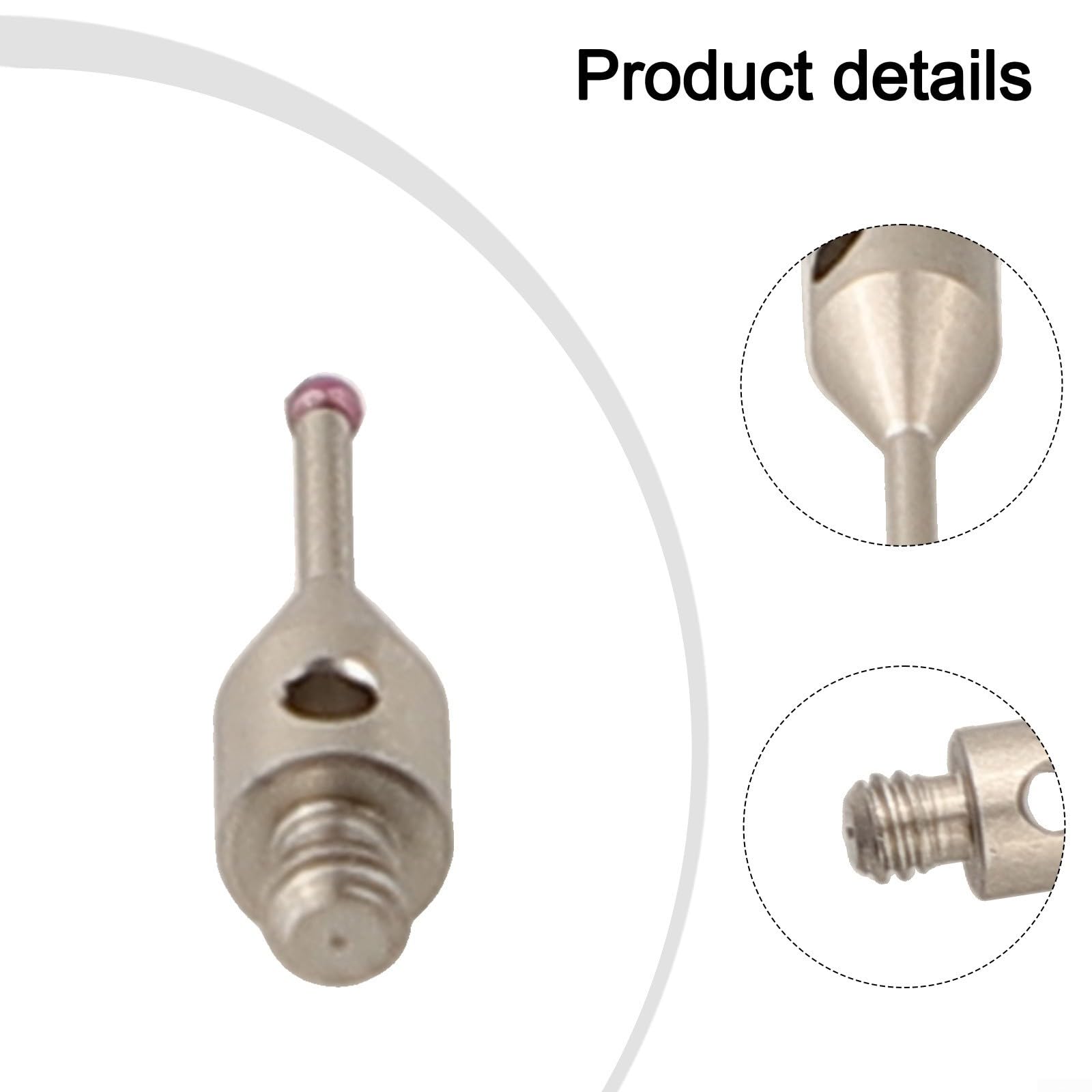 Per punta stilo CMM, asta in carburo M2, diametro sfera 1 mm, lunghezza 10 mm, sonda di ricambio A-5000-7806 per macchine CMM
