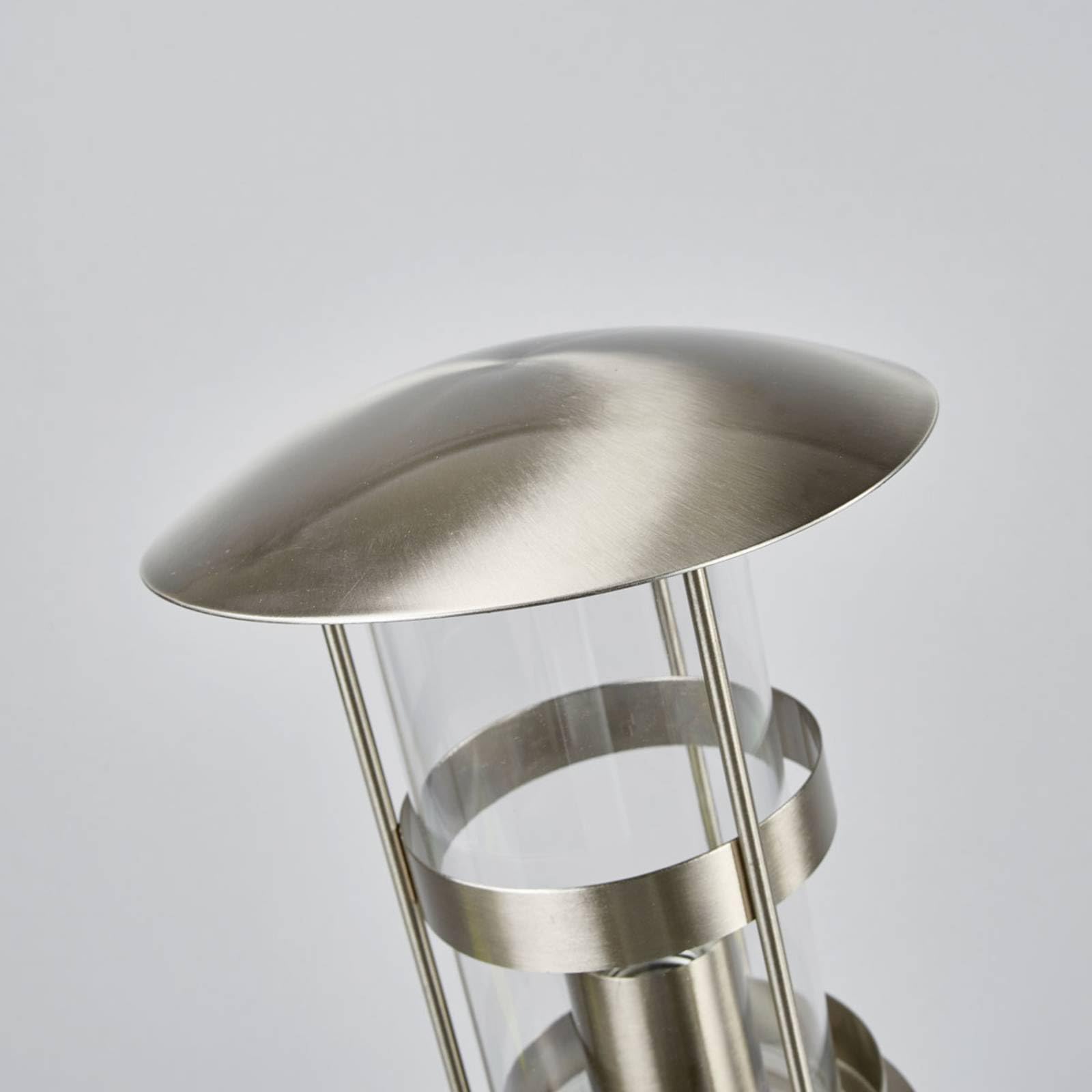 Lindby lampada da esterni dimmerabile (Moderno) colore Grigio, in Acciaio Inox Lampioncino paletto luminoso viale lampioncino