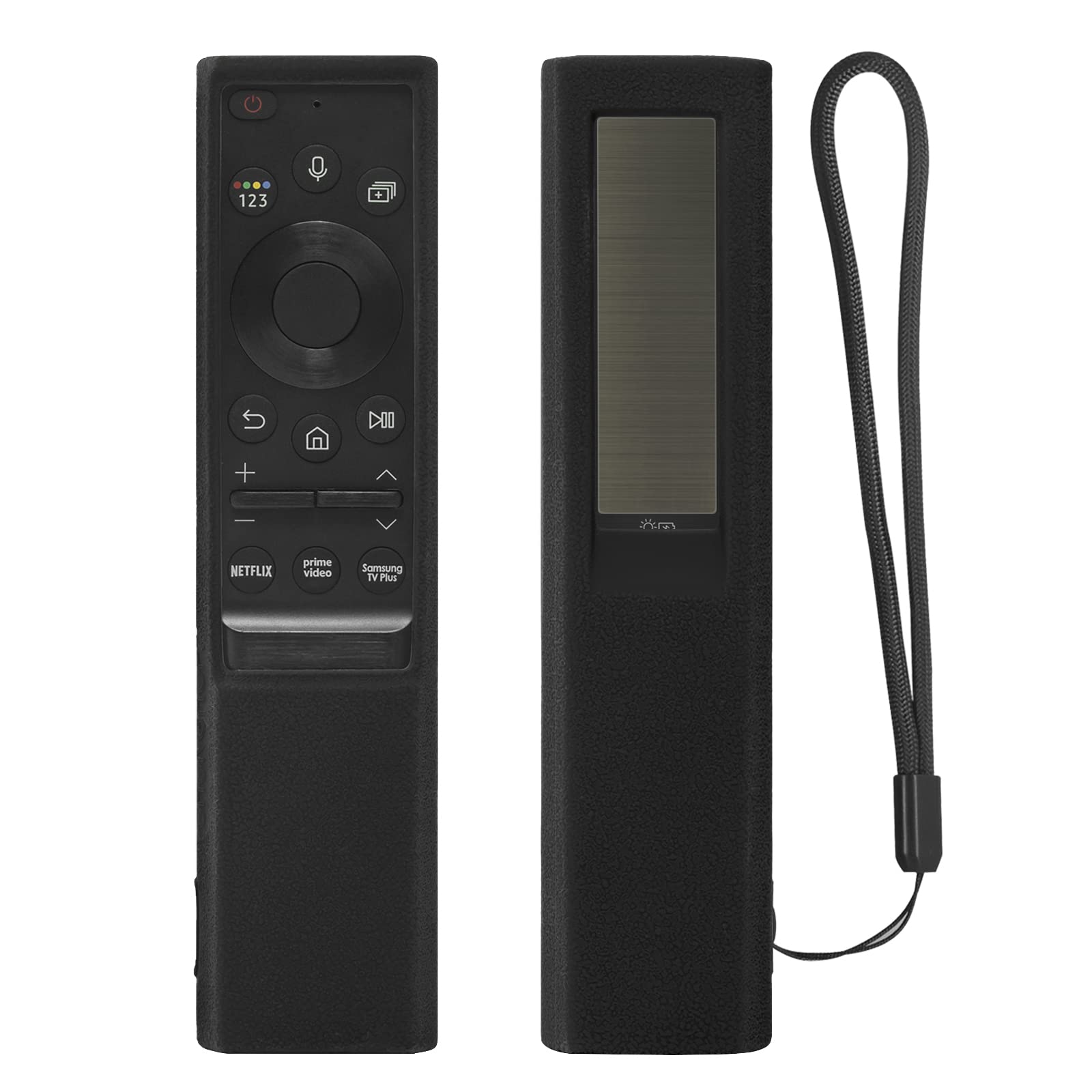 CHUNGHOP 1PCS Protective Silicone Remote Case for Samsung Solar Cell Remotes (BN59-01357, BN59-01311, BN59-01363, BN59-01300, BN59-01327 Series) - Black