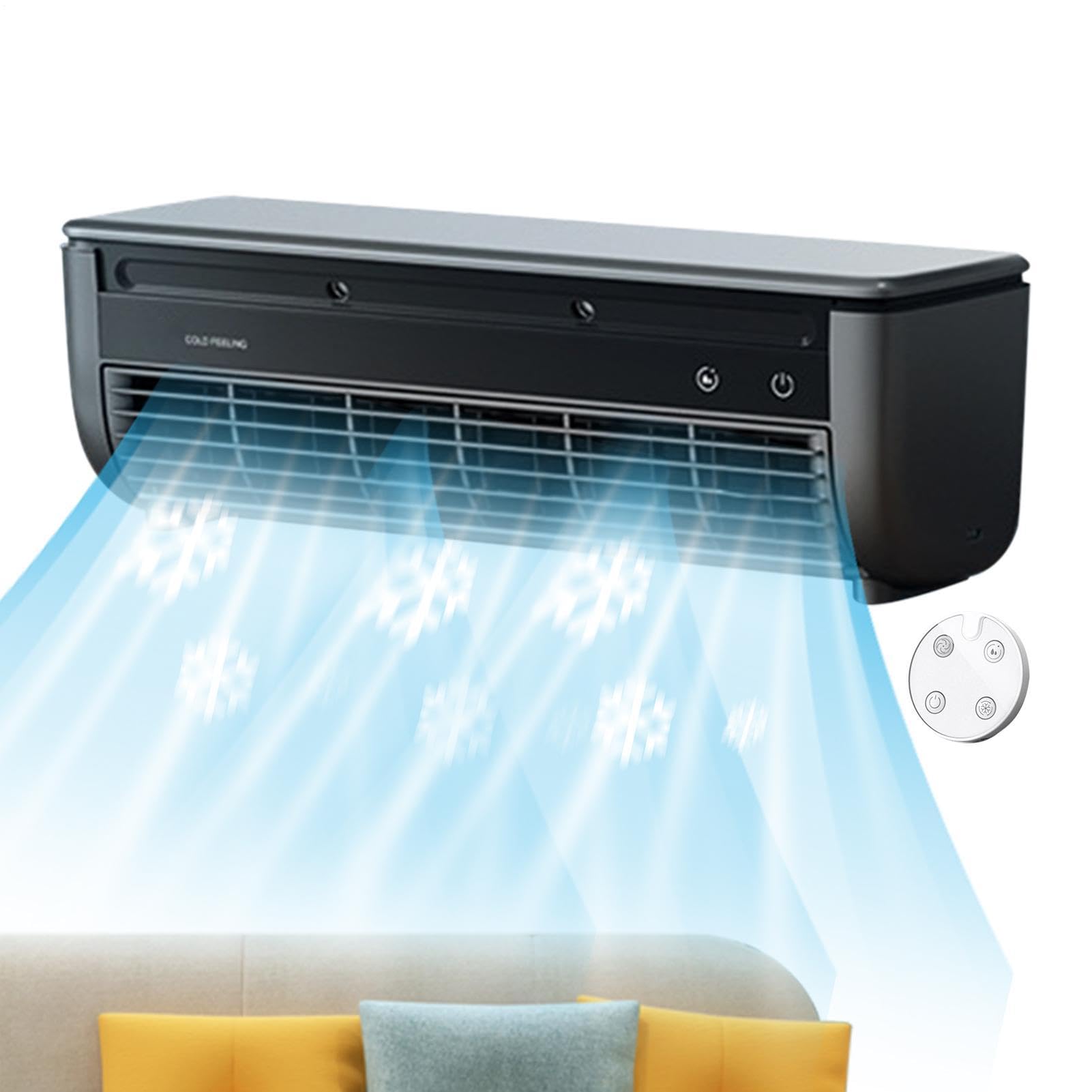 Para aire acondicionado de pared – Con aire acondicionado – de triple velocidad con carga inalámbrica E, para casa, dormitorio, , baño, cocina, gimnasio, área