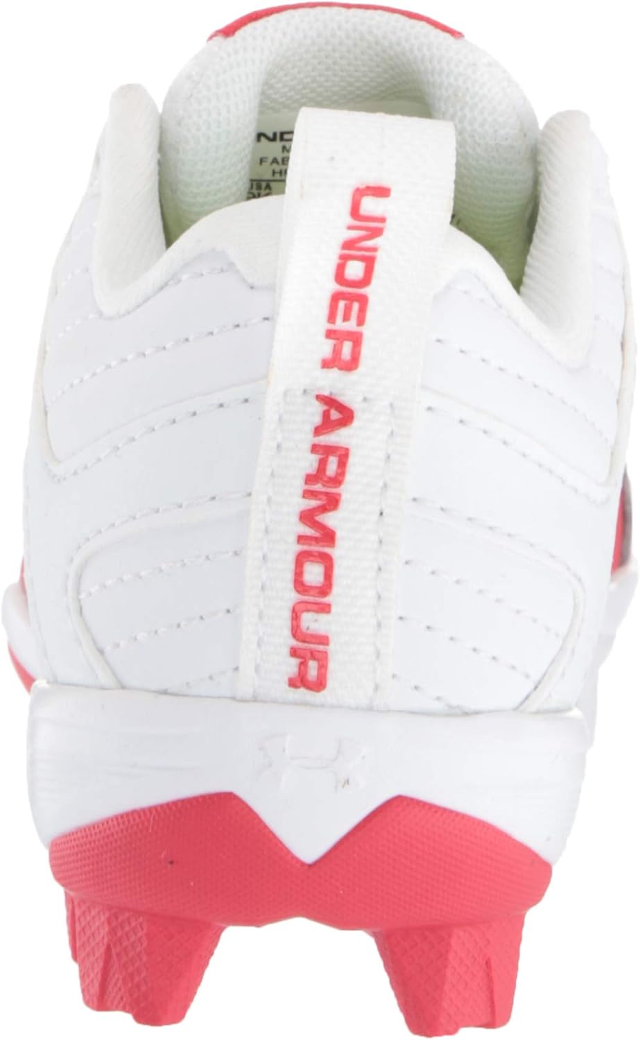 Under Armour Boy's Leadoff Low Rm Jr. Baseball Shoe Red (600)/White 6 Big Kid