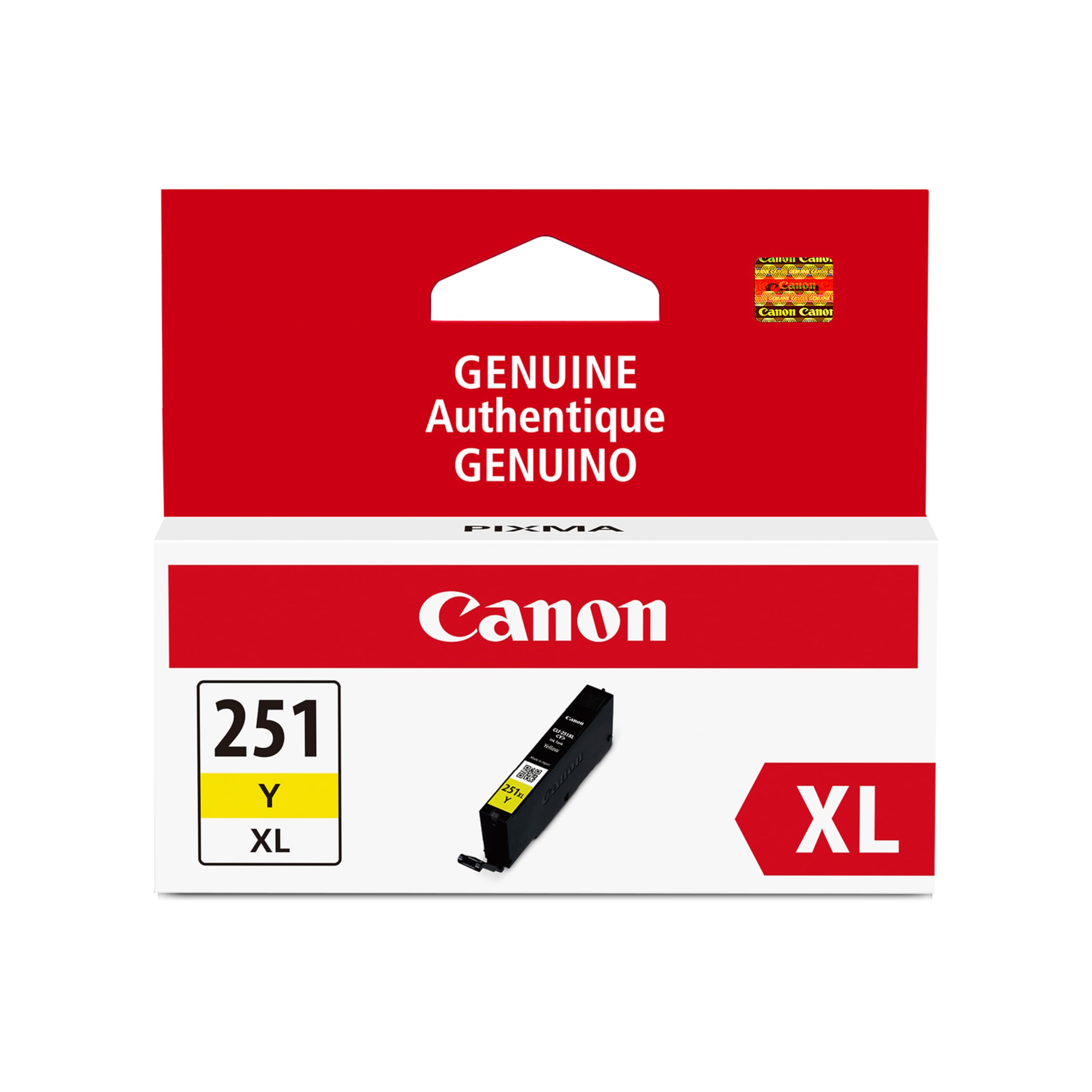Amazon.com: Canon CLI-251XL Genuine Yellow Ink Tank, Compatible