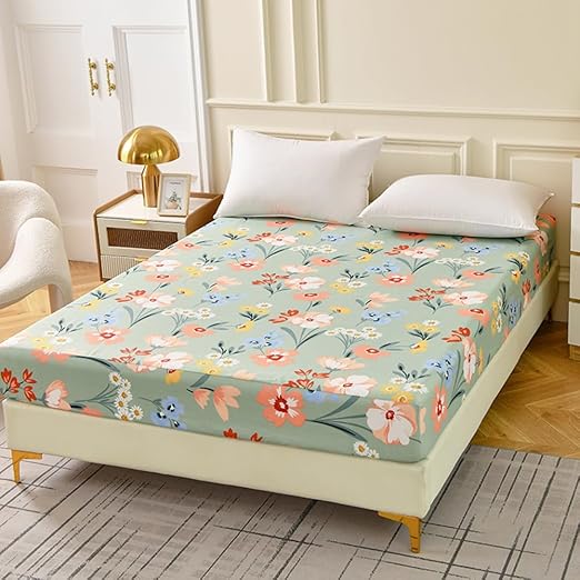 Mengersi Fitted Sheet Queen Size,Queen Fitted Sheet Soft