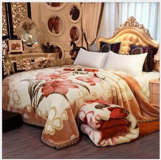Buy Bezzilish Home Mink Woolen Printed Blanket for Heavy Winters