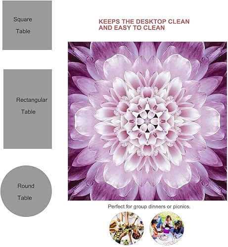 Miniatura 8 de Mantel rectangular de perezoso para mesa, color verde chocolate, marfil, mantel de picnic resistente a las arrugas, 30 x 30 pulgadas