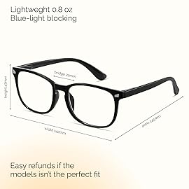 CCVOO Reading Glasses for Women/Men, Eyeglasses, Blue Light Readers for Women/Men, Computer Eye Glasses, Cheaters
