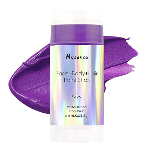 Miniatura 24 de Mysense Pintura en barra verde Yaxa para el cabello de cara y cuerpo, maquillaje de Halloween, Elphaba Witch Gamora, color de cabello temporal