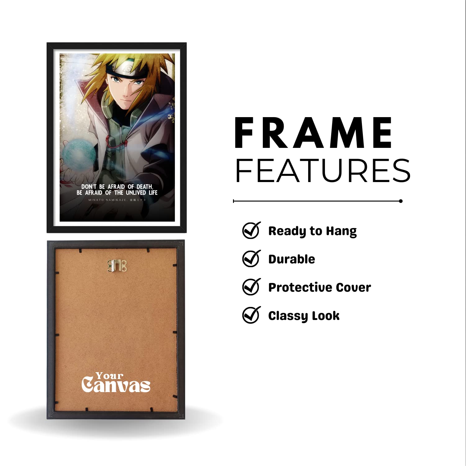 Naruto Shippuden Framed Poster - Minato Namikaze Art -5