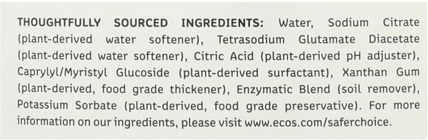 Earth Friendly - Earth Friendly Auto-Dishwashing Gel Free Clear 40 Oz (Pack of 8)