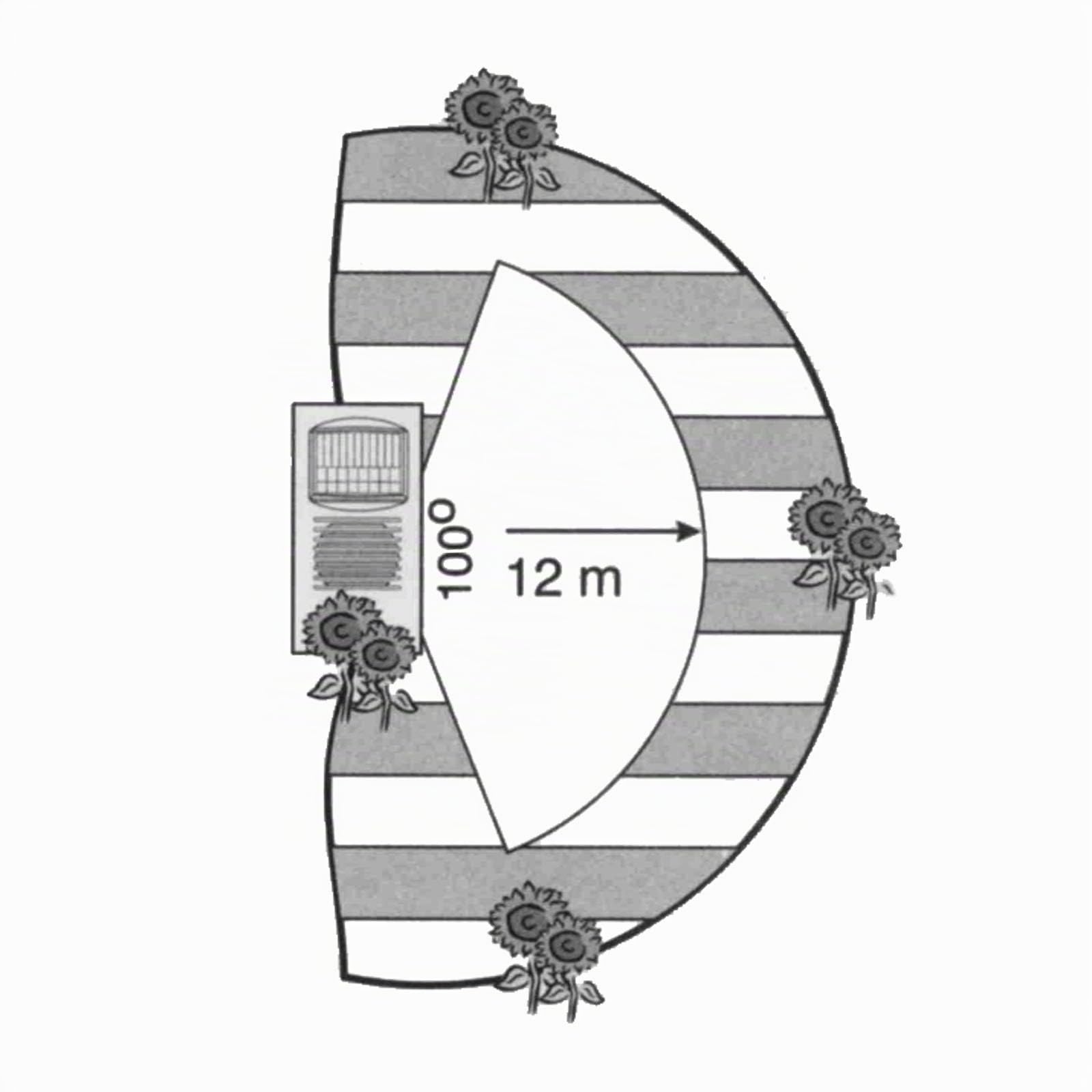 Wiltec Catwatch Ultraschall Katzenschreck - für bis zu 125 m² Schutzbereich - mit 12 m Reichweite und bis zu 100° - Tierschreck Katzenabwehr im Garten ganzjährig einsetzbar