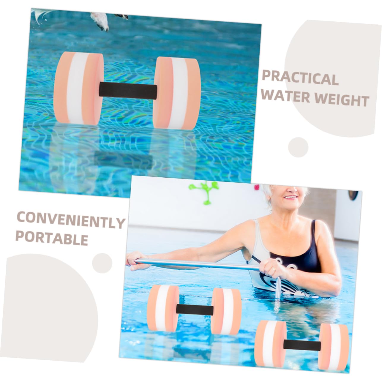 Milisten Wasserhanteln 4 Stück Achteckig Eva Poolhanteln Für Wassergymnastik Wassergewichte Fitnessgeräte Für Erwachsene Wassergymnastik Und Wasserübungen