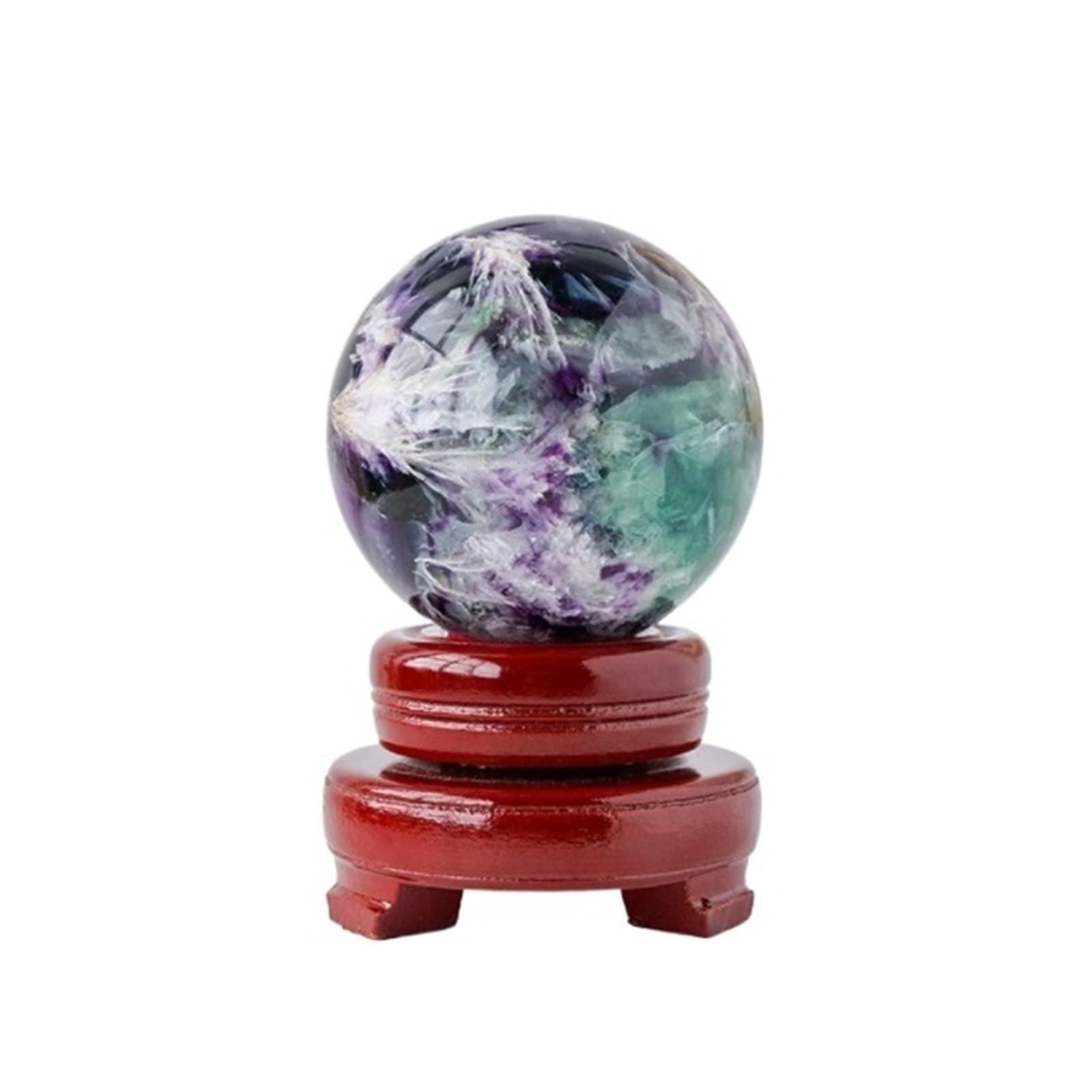 NHKSFBLQ Crystal Sphere Ball Fluorite Stone Sphere Crystal Ornaments Quartz Ball Gemstone Home Decoration Photography Prop(5-6cm)