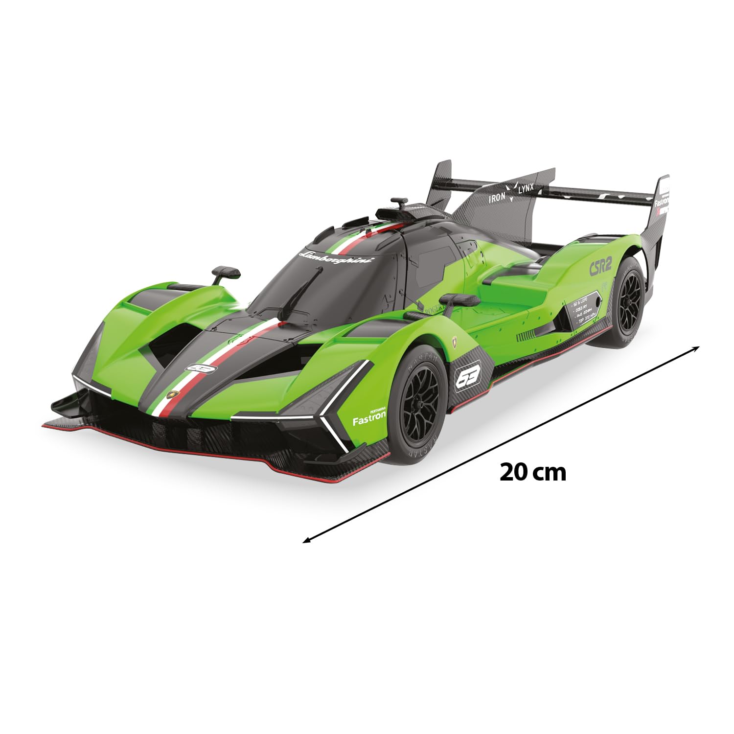 Mondo Motors Lamborghini SC63 Le Mans Modelo Escala 1:24 Coche Juguete 8 Km/h Verde