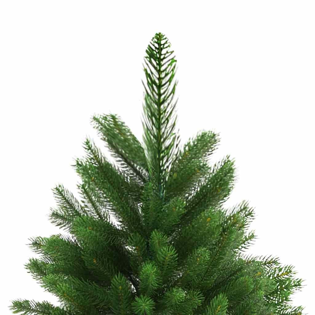 Home tools - Árbol de Navidad artificial con luces LED y bolas, 240 cm, color verde