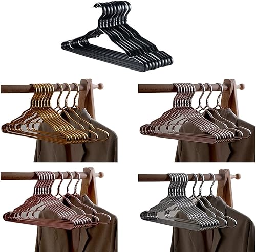 Miniatura 5 de Perchas de ropa de aleación de aluminio 10 piezas no deformado perchero con