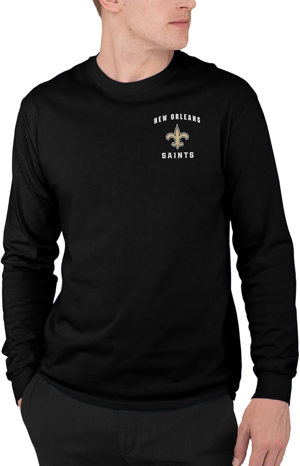 Junk Food NFL - Field Flag - Officially Licensed Adult Long Sleeve Fan Tee for Men and Women