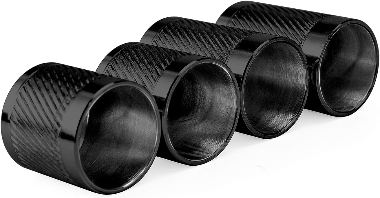 Mofun 4 Point Docking Hardware Covers Kit Rack Docking Point Magnet Caps Compatible with Harley Touring Street Road Electra Glide Road King Steel, 1994-2025 Gloss Black