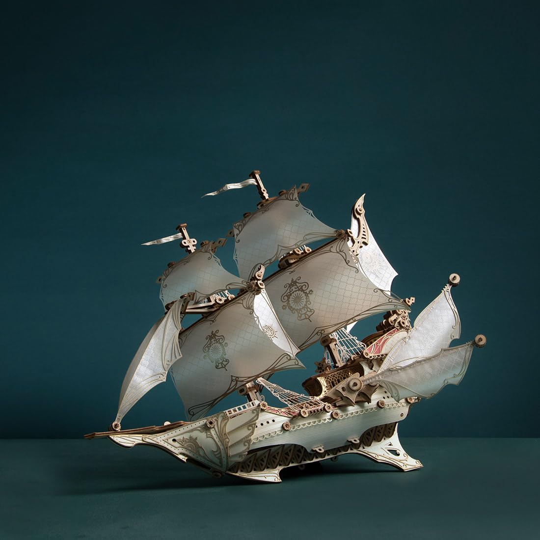3D Holzpuzzle Piratenschiff Modell – Segelschiff Bausatz, Abenteuer, Wohnkultur Dekoration, kreatives Geschenk für Erwachsene und Jugendliche