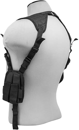 Funda de hombro ambidiestro ajustable negra con bolsas Mag para pistolas Hk VP9 VP40 P2000 P30 de tamaño completo