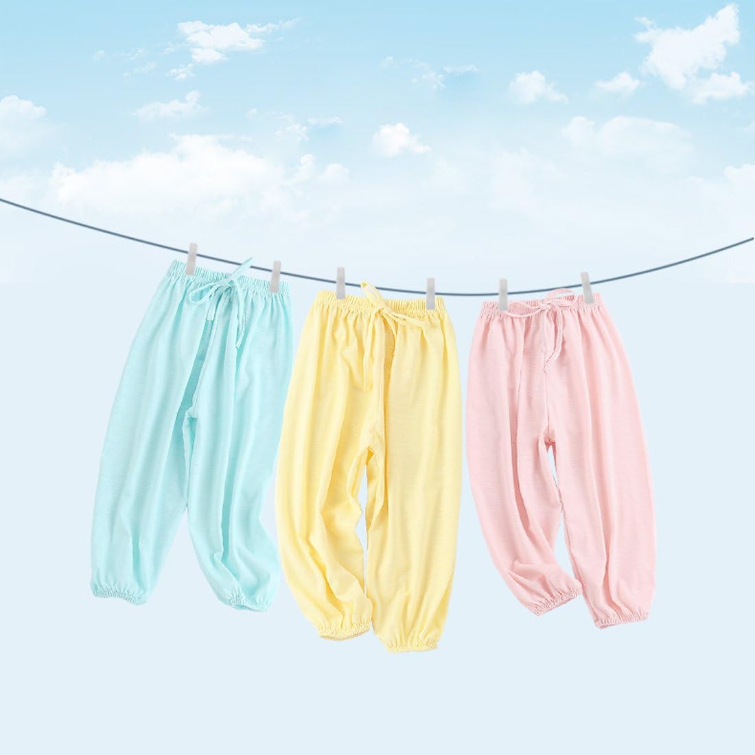 Baby Long Bloomers Soft Cotton Harem Pants for Boys Girls 12M-7T - Image 3