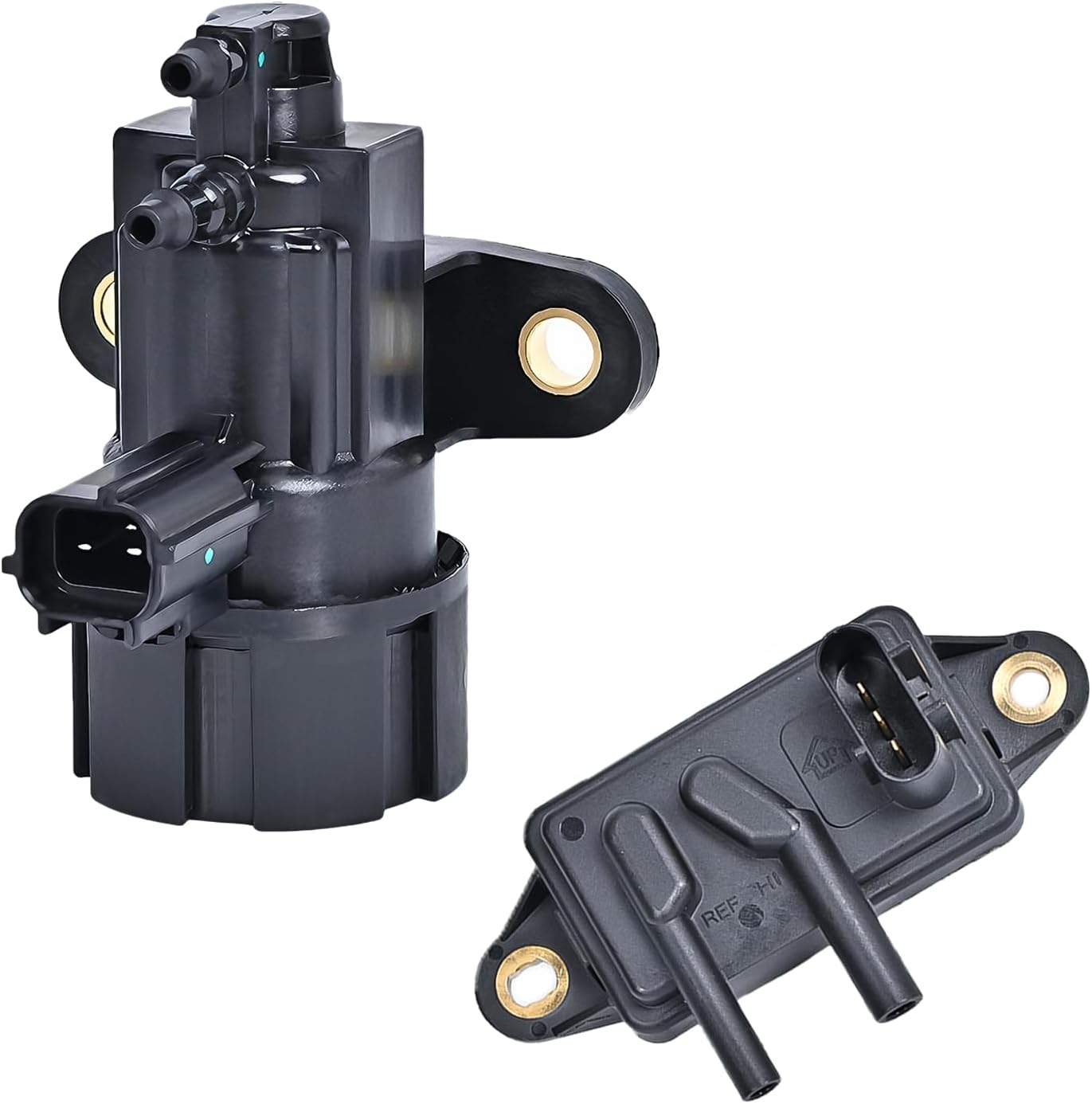 EGR Pressure Feedback Sensor DPFE15 & EGR Vacuum Solenoid Valve Kit Replace OE# F77Z9J460AB F57Z9J459C