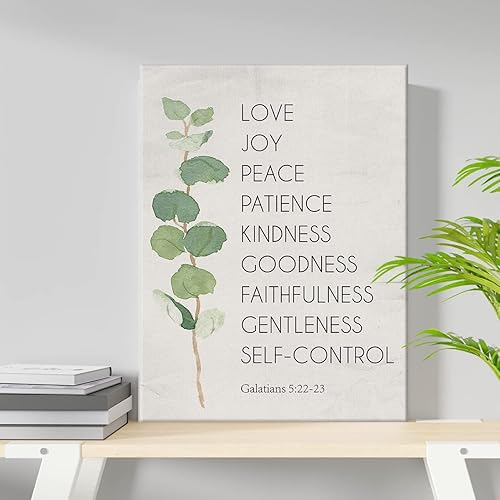 Miniatura 3 de Gálatas 522-23 Love Joy Peace Versículo de la Biblia, lienzo para pared, decoración inspiradora de las Escrituras, póster ilustración de 11.5 x 15