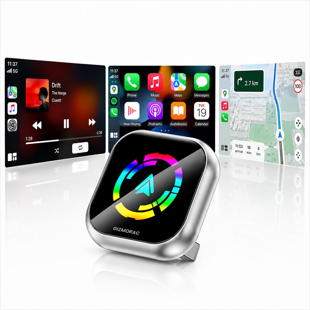 2-in-1 Wireless CarPlay & Android Auto Adapter,Convert Wired to Wireless CarPlay Adapter,No Delay and Stable Control Mini Size with Extension Cable USB-C&Type-C,Supports 1000+ Car's Model Use-image-37
