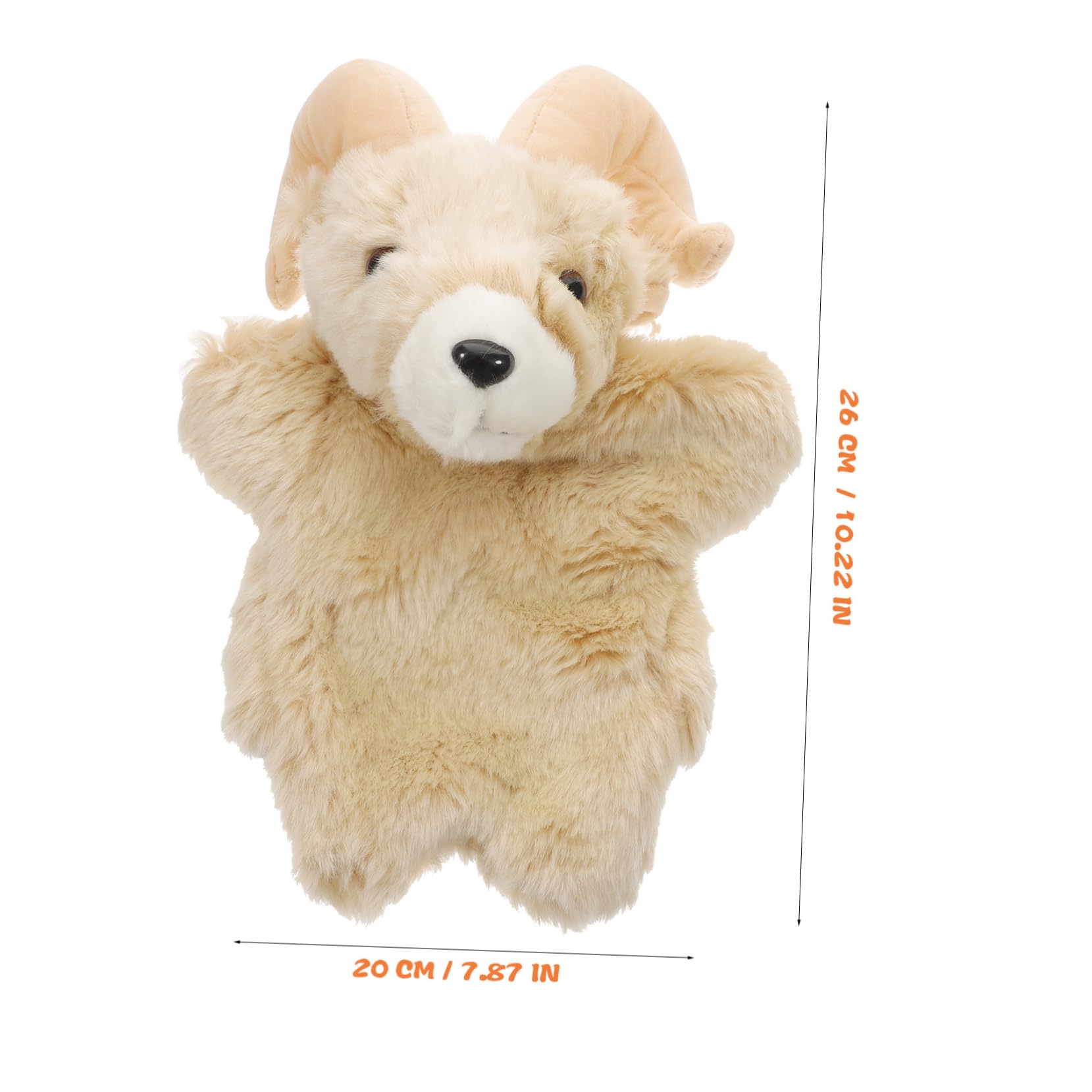Toyvian Puppet Capra 2 Pz Burattino Di Capra Burattino a Mano Per Bambini Giocattolo Marionetta Interattiva Marionette Da Dito Animali Peluches Bambino Che Fa i Primi Passi Bambola Mobile Cotone Pp