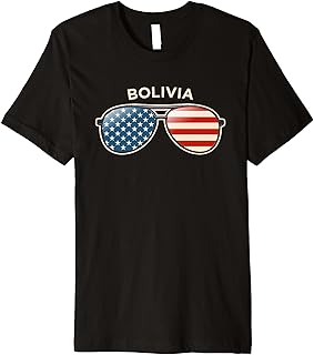 Bolivia, NC Vintage US Flag Sunglasses Premium T-Shirt