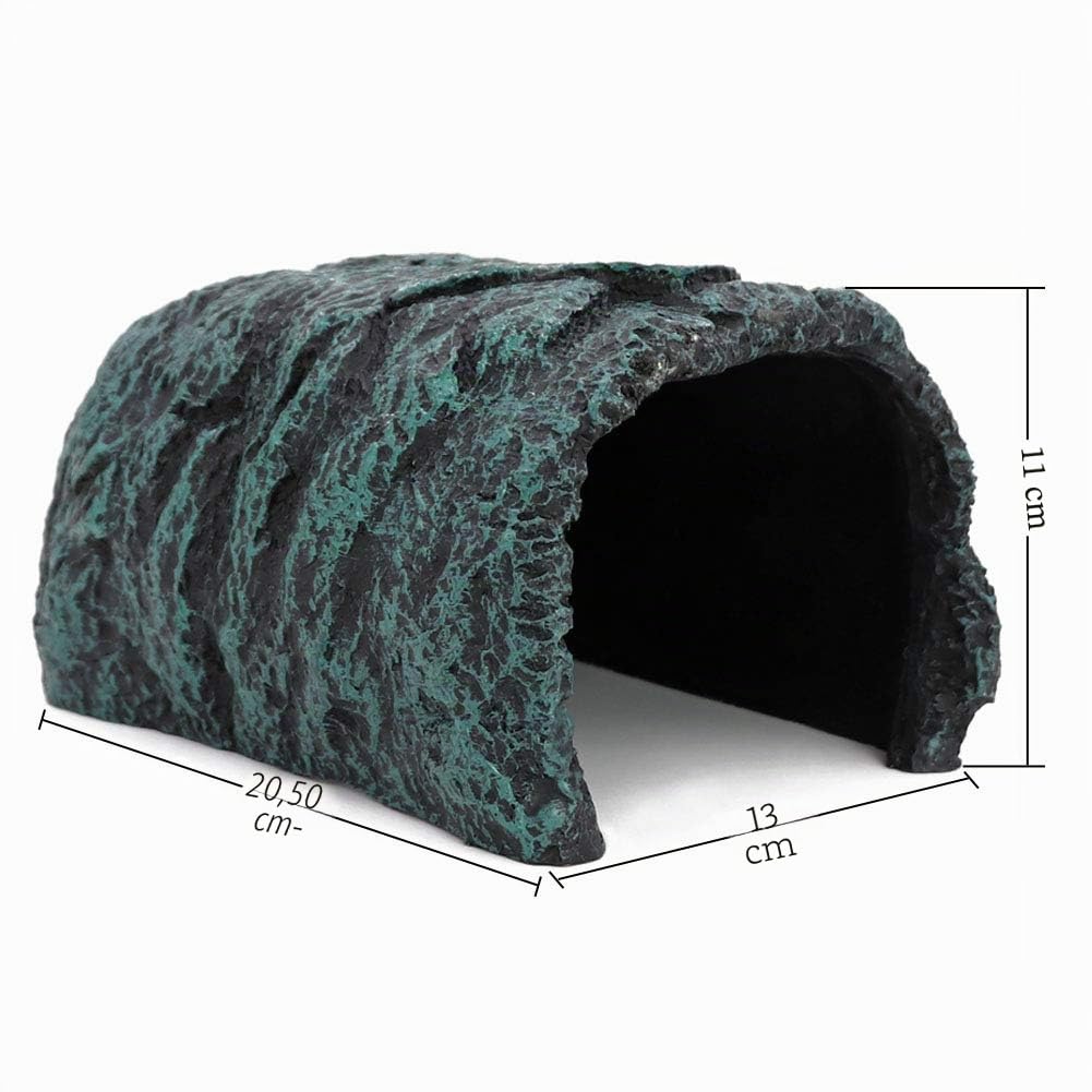 M.Z.A - Nascondiglio decorativo per rettili, pesci, rana, tartaruga Axolotl, decorazione per acquario
