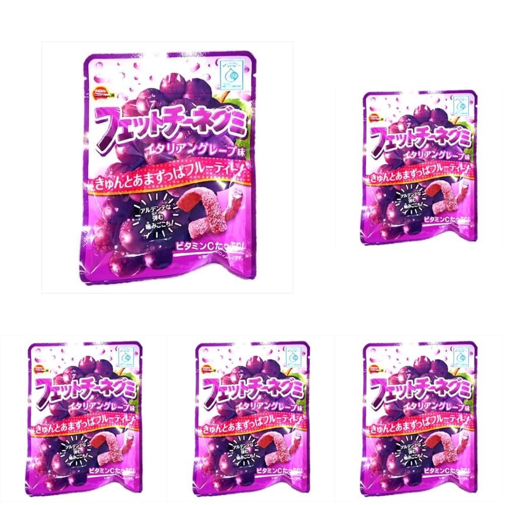 Amazon | ブルボン フェットチーネグミイタリアングレープ味 50g (× 5