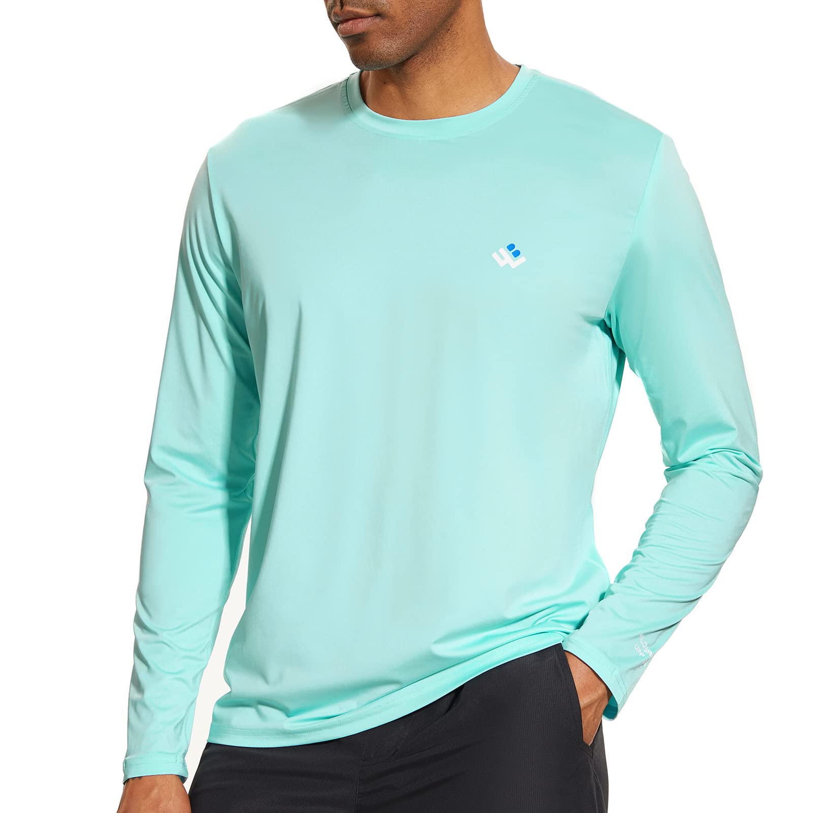 wildbreath Men’s UPF 50+ Lightweight Long Sleeve Casual T-Shirt Quick Dry UV Sun Protection for Outdoor Beach Hiking Fishing Exercise-picture-43