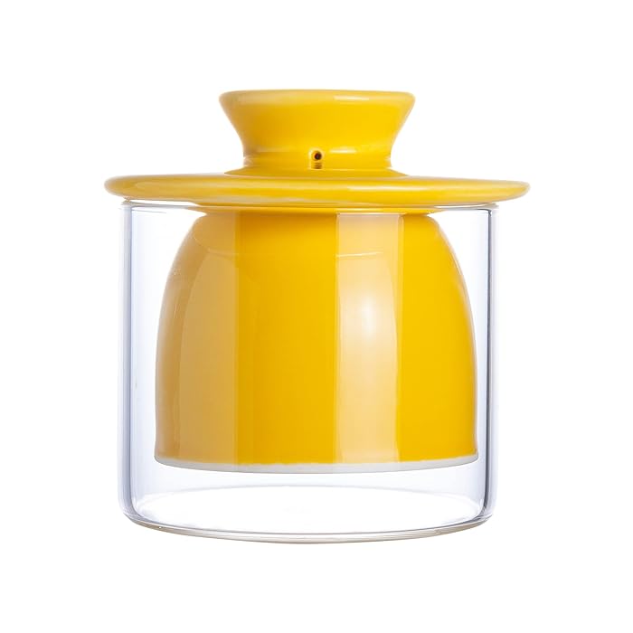 Buy SIDUCAL Ceramic Butter Keeper Crock French Porcelain Butter Dish