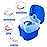 Dental Retainer Cup Holder Mouthguard Cleaning Case with Strainer Basket, Denture Bath Box Storage Cup Holder for Travel Cleaning - Dark Blue