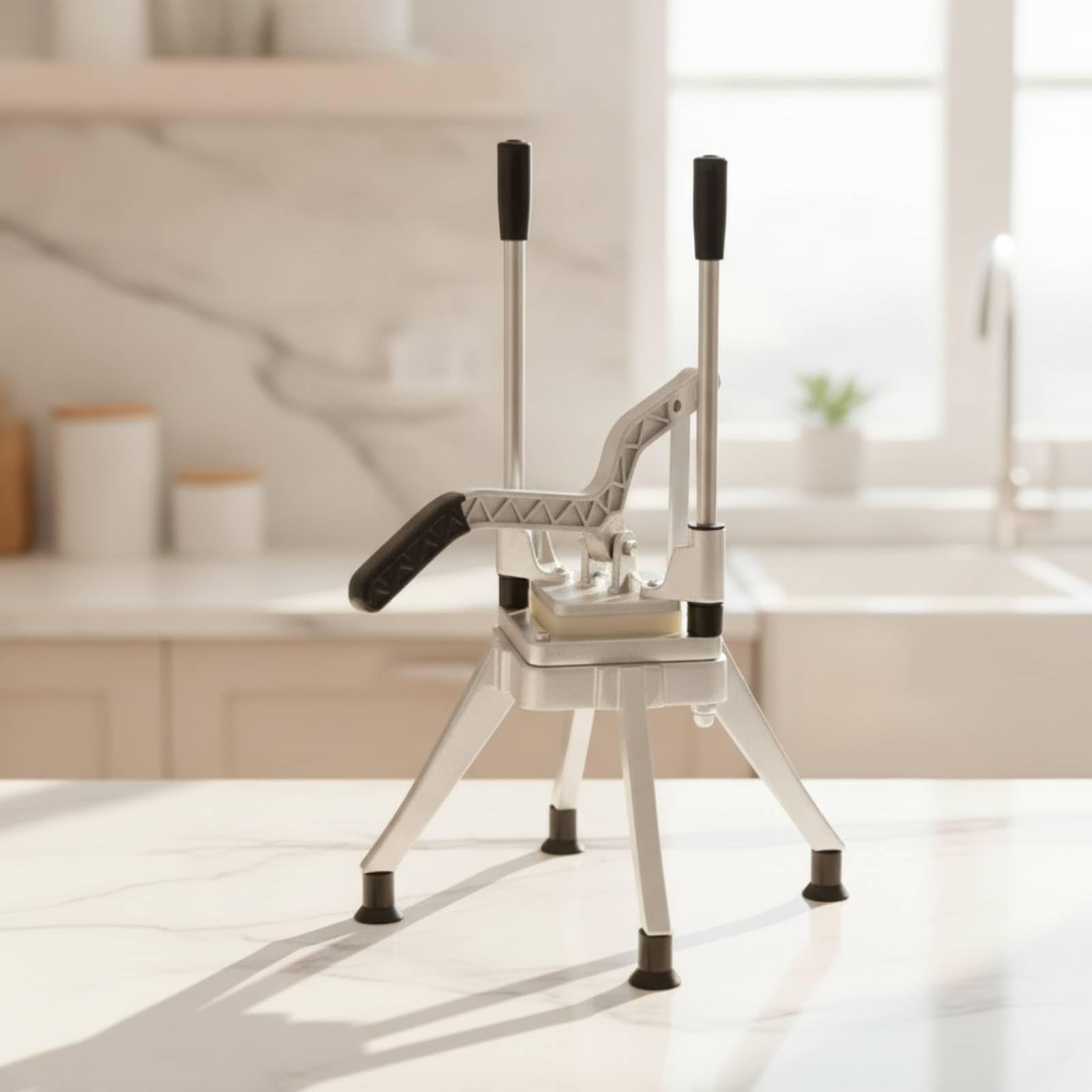 rockible a Vertical con Intercambiables Ergonómico a Verduras con Mango Multiusos Herramienta Corte Manual Mango para Cocina