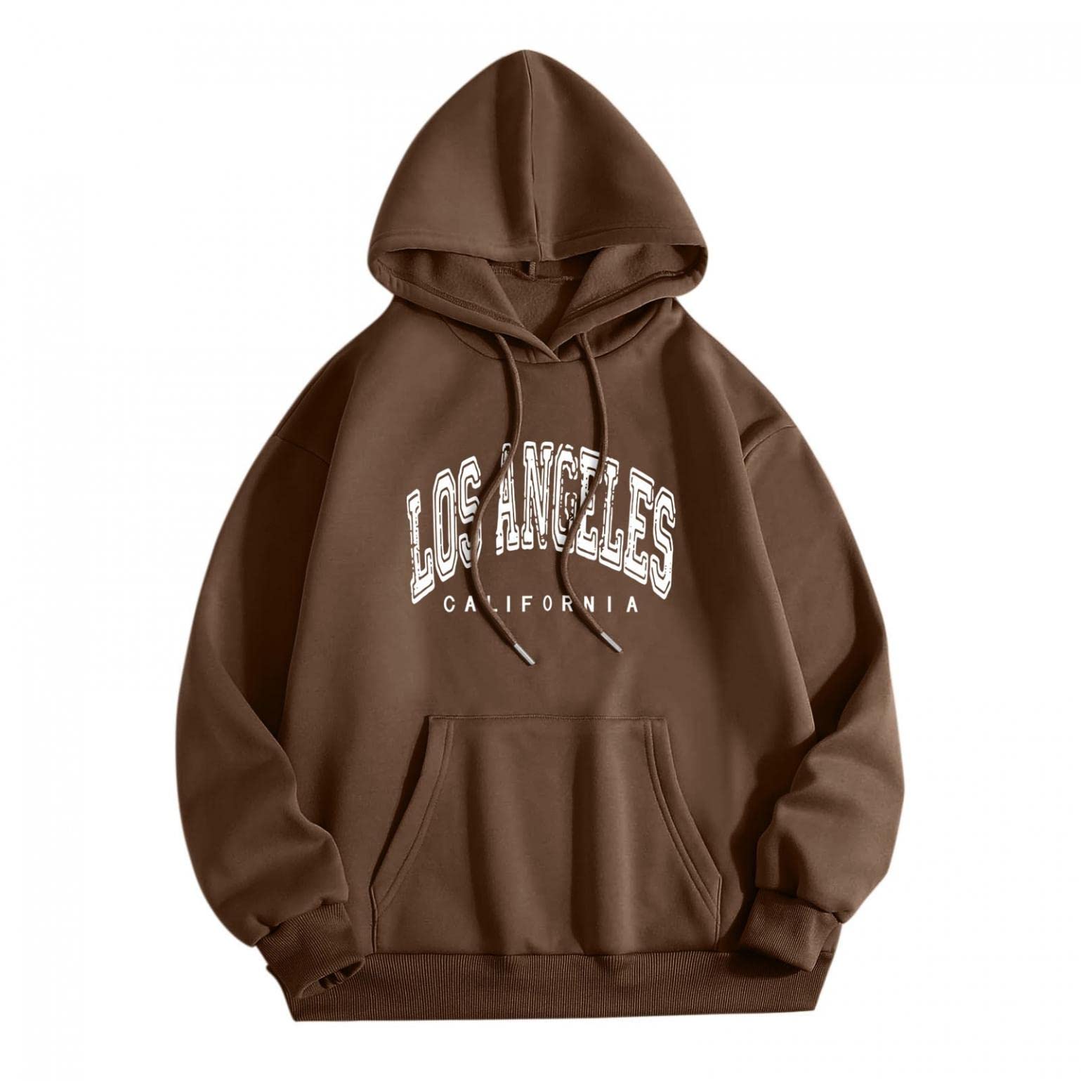 Oversized Sweatshirt for Women Los Angeles California Letter Print Graphic Sweatshirts Crewneck Pullover Hoodies
