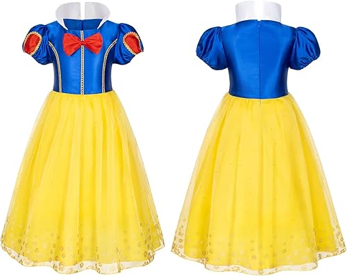 Miniatura 6 de Princess Dress Costume for Toddler Girls Girls Birthday Halloween Cosplay Party with Accessories 2-11 Years