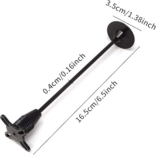 Miniatura 2 de Honbay CNC Aluminio GPS Plegable Antena Base Soporte Soporte Soporte para DJI Quadcopter Multicopter (Negro)