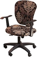 Vista 26 de Jinzio Funda para silla de oficina de computadora, tela protectora dividida y elástica, de poliéster, universal, para escritorio, para silla