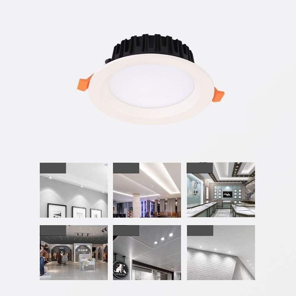 Reflektory wpuszczane do mebli kuchennych Sufitowe oświetlenie sufitowe 5W 7Wda okrągłe aluminiowe reflektory wpuszczane wbudowane ciepłe białe światło LED/neutralne światło/3 W/białe