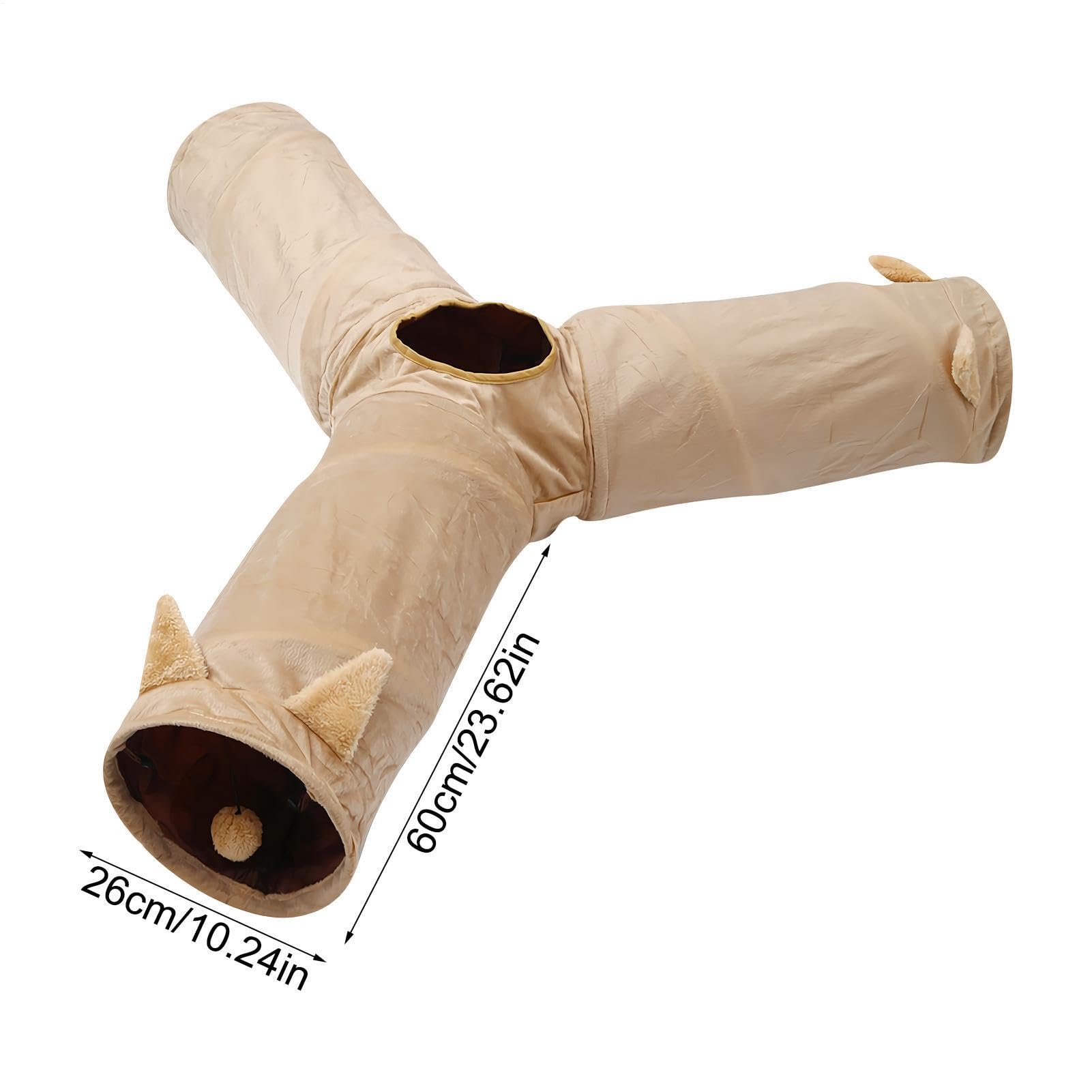 Tunnel tube pour le chat Caverne interactive pliable multifonctionnelle | Tunnel intérieur pour chat Destiné à chiot lapin animal intérieur arrière-cour jardin parc maiso