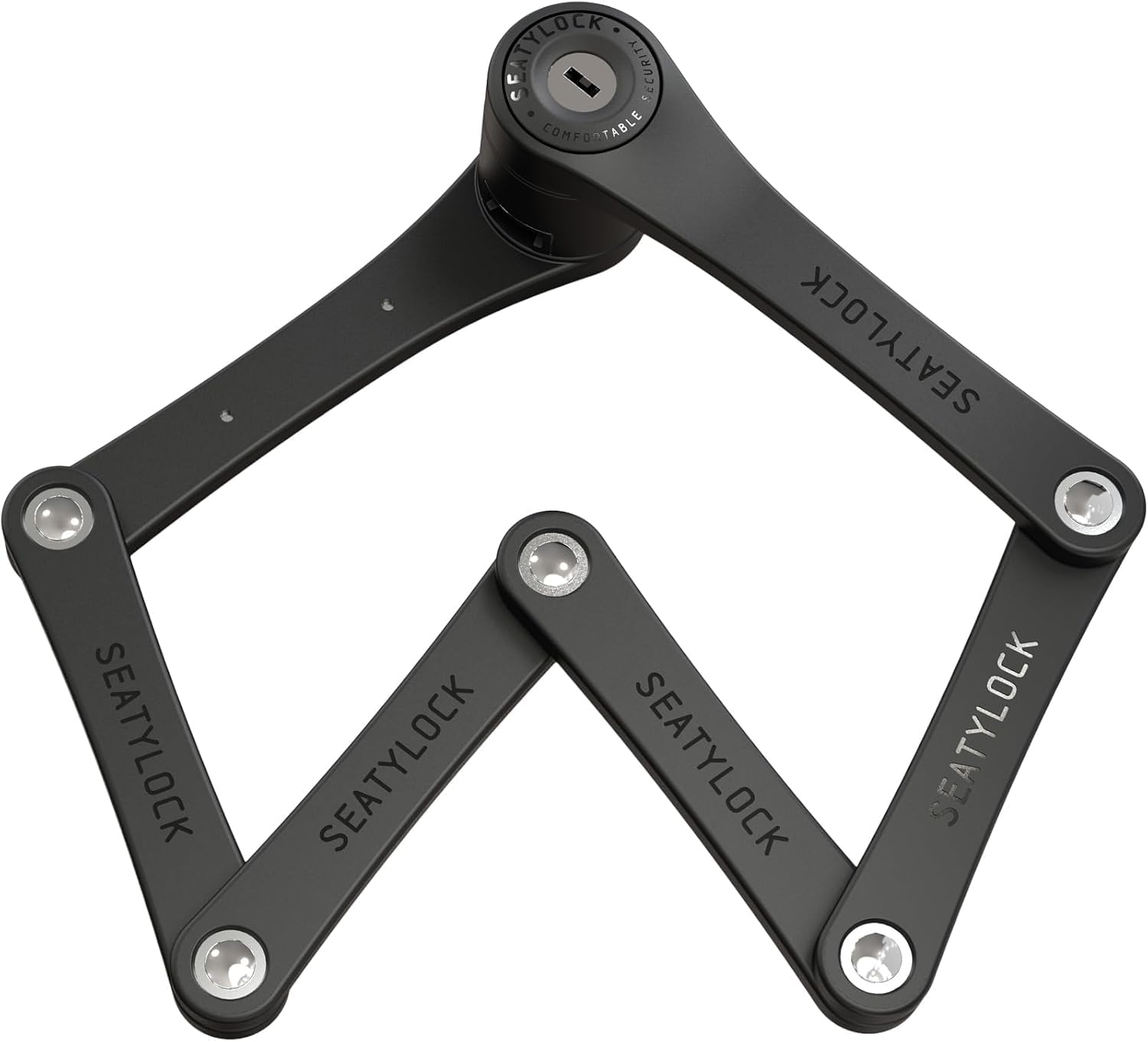 Seatylock FoldyLock Mini Folding Bike Lock - Patented Lightweight Bicycle Lock - Heavy Duty Anti Theft Guard with — view 6