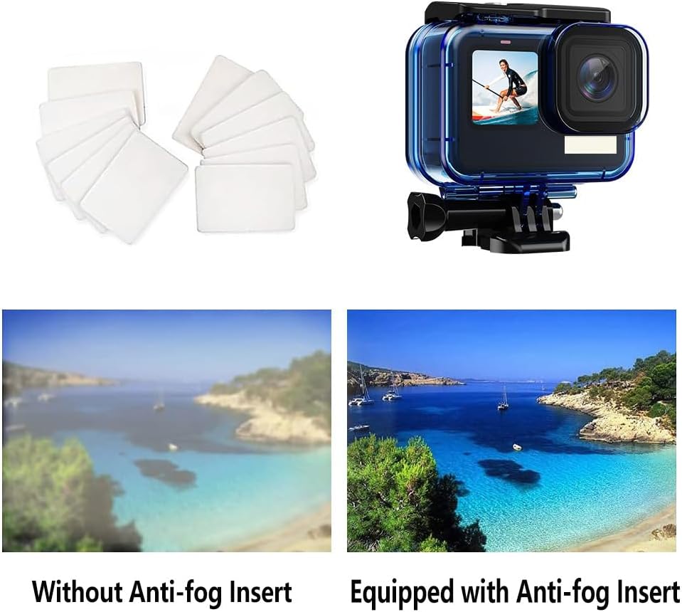 Waterproof Housing Case for GoPro Hero13/12/11/10/9 Black Waterproof Action Camera with Dive Filter, Go Pro Underwater Protective Dive 3 Pack Color Correction Lens Filter Accessories Kit