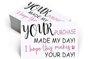 Paparazzi Cards - 50-Pack Thank You for Supporting My Business Cards (SMB11)