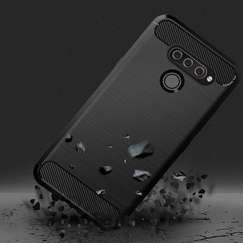 Image of Hybrid Carbon Fiber Back Case for LG Q60 / LG K50 2019 (Black)
