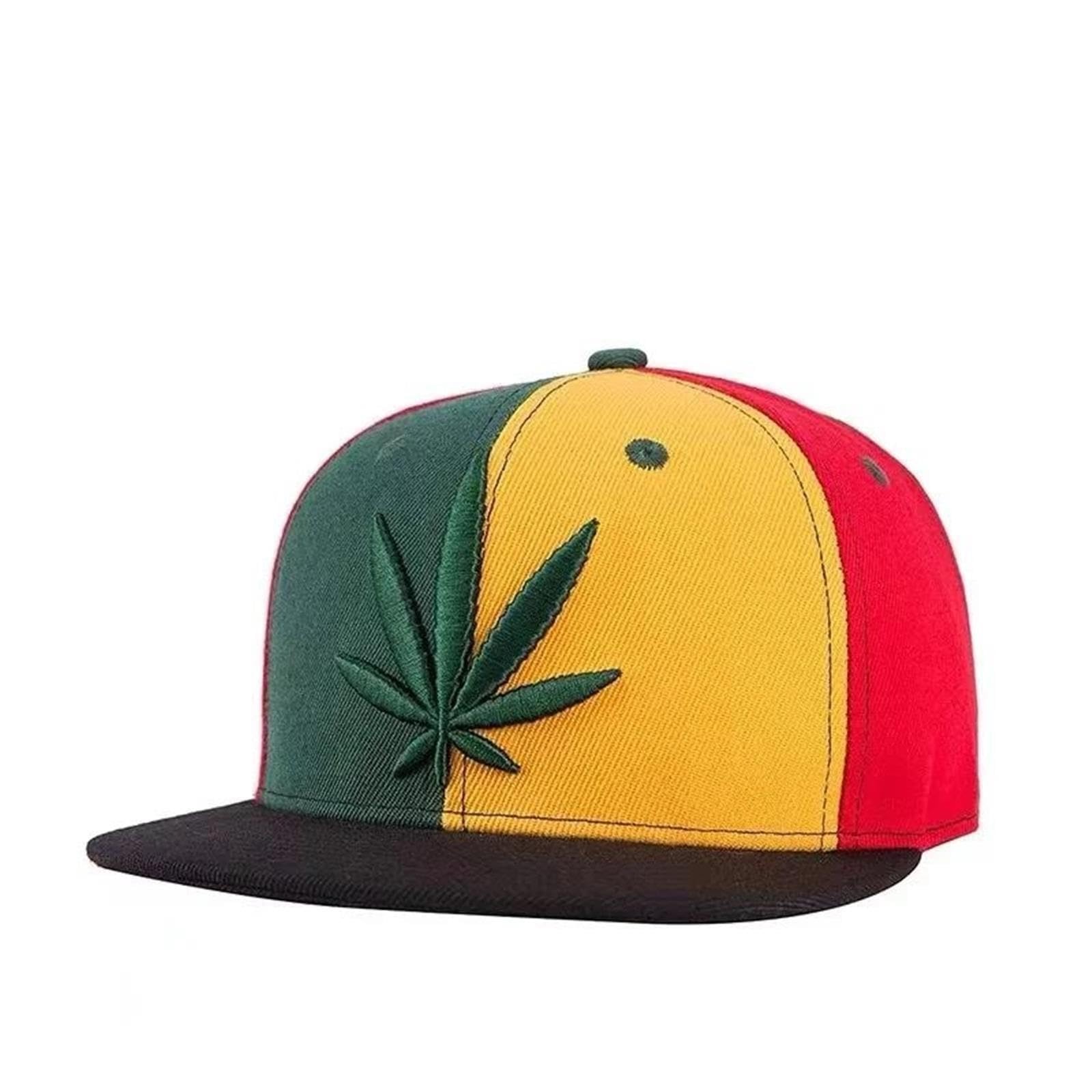 1 Stück Polyester-Baseballkappe mit Ahornblatt-Stickerei