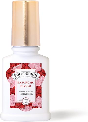 Poo Pourri - Espray para inodoro Before-You-Go, Basarumu Bloom, 2 fl oz, flor de cerezo, sándalo y clementina