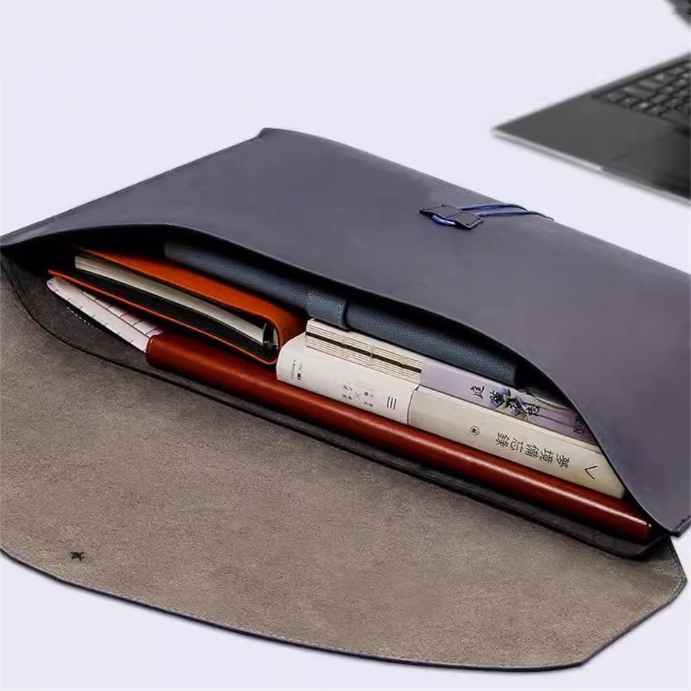 Etui na dokumenty ze skóry PU, Etui na dokumenty ze skóry PU, organizer, 490 x 365 mm, wielokolorowe(Blue)