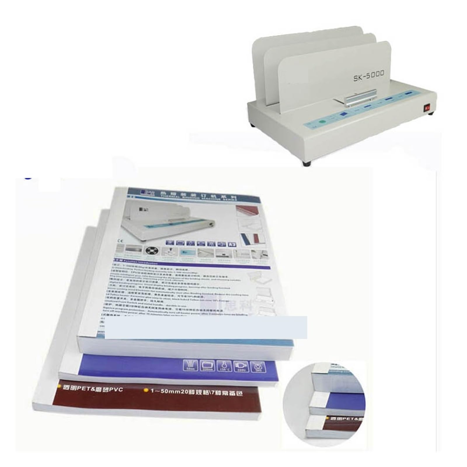 Bindemaschine, Heißklebebindemaschine Desktop Paper Thermische Binder Elektrische Metall Buch Maquina De Encuadernar Binder Maschine