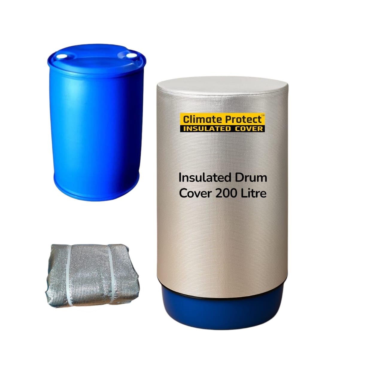 200 Litre Industrial Insulated Drum Cover, 200 Litre Capacity, 3-Layer Thermal Protection, UV-Resistant Oxford Fabric with EPE Foam and Aluminium PET Foil for Chemical, Pharma and Oil Storage Drum-image-19